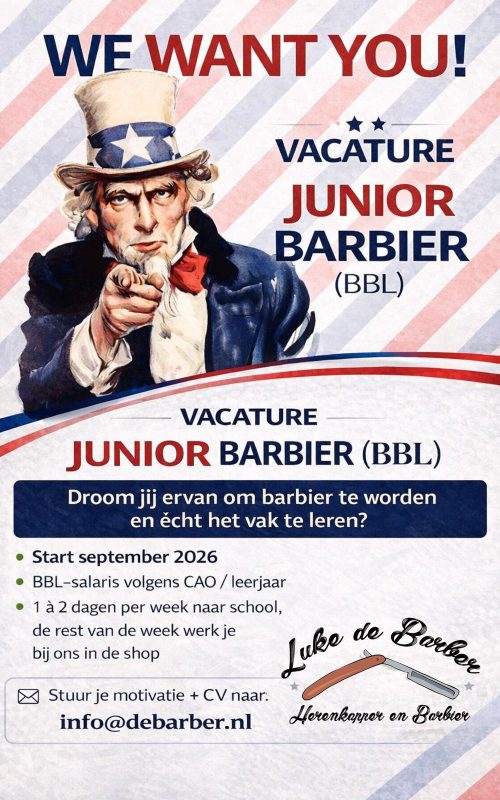 Luke de Barber vacature